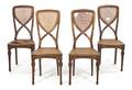A Set of Four Art Nouveau Side Chairs