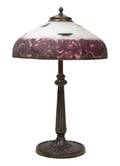 An American Reverse Painted Table Lamp Pittsburgh Lamp Co