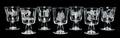 A Set of Seven Steuben Goblets