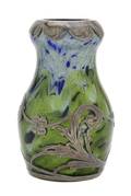 A Loetz Silver Overlay Vase