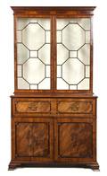 A George III Mahogany Secretaire Bookcase