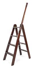 A Set of English Mahogany Library Steps