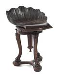 A Victorian Carved Mahogany Stool
