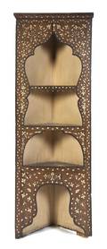 An Eastern Ivory Inlaid Corner Cabinet