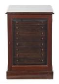 A Mahogany Specimen Cabinet