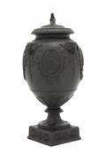 A Wedgwood Basalt Urn with Cover