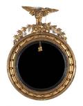 An American Federal Giltwood Bullseye Mirror