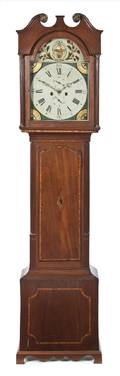An American Mahogany Tall Case Clock