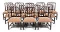 A Set of Twelve Chippendale Mahogany Dining Chairs