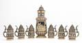 A Seven Piece Stein Set Gorman