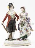 A German Porcelain Figural Group Ludwigsburg