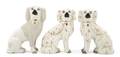 A Collection of Three Staffordshire Dogs