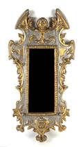 An Italian Painted and Parcel Gilt Mirror