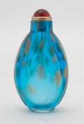 A Blue Peking Glass Snuff Bottle
