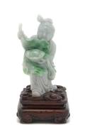 A Chinese Carved Jadeite Figure