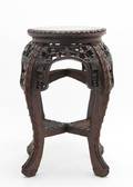 A Chinese Hardwood Pedestal Stand