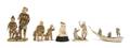 A Group of Ivory Okimono
