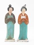 A Pair of Chinese Pottery Figures