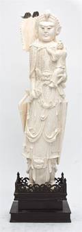 A Chinese Carved Ivory Figure