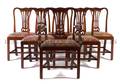 A Set of Five Chippendale Side Chairs
