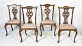 A Set of Four Chippendale Side Chairs