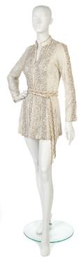 A Thea Porter Couture Ivory Lace Jacket