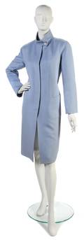 A Carolina Herrera Light Blue Wool Coat