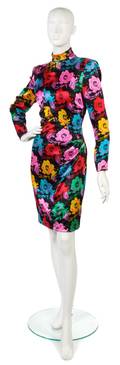 An Ungaro Floral Silk Dress