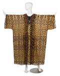 An Oscar de la Renta Silk Leopard Print Caftan