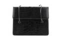 A Judith Leiber Black Crocodile Bag