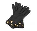 A Pair of Hermes Black Leather Gloves