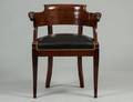 EMPIRE STYLE MAHOGANY ARM CHAIR