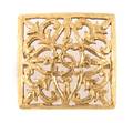 A Chanel Goldtone Square Pin