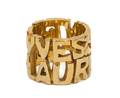 An Yves Saint Laurent Goldtone Ring