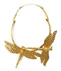 A Yellow Gold Dragonfly Necklace Persia Gray