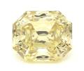 An Octagonal Mixed Brilliant Cut Fancy Intense Yellow Diamond