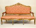 French Gilt Wood Sofa