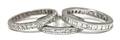 A Group of Platinum and Diamond Eternity Bands