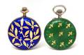 A Group of Silver and Enamel Pocket Watches