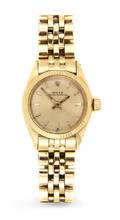 An 18 Karat Yellow Gold Oyster Perpetual Ref 6619 Wristwatch Rolex Circa 1966
