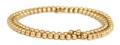 A 14 Karat Yellow Gold Hollow Bead Necklace
