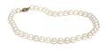 A Single Strand Cultured Pearl Necklace with 18 Karat Yellow Gold and Diamond Clasp