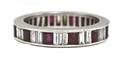 A Platinum Ruby and Diamond Eternity Band