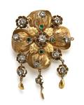 A Victorian Yellow Gold Foliate Brooch