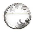 An Arts and Crafts Sterling Silver Circular Brooch Kalo