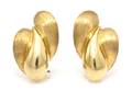A Pair of 18 Karat Yellow Gold Textured Earclips Henry Dunay