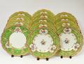SET OF THIRTEEN CAULDON PORCELAIN SERVICE PLATES