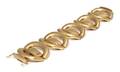An 18 Karat Yellow Gold Textured Link Bracelet