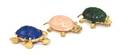 A Group of Yellow Gold Turtle Pins