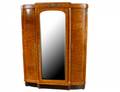BURL WALNUT VENEERED WARDROBE